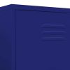 Wardrobe Navy Blue 35.4"x19.7"x70.9" Steel