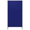 Wardrobe Navy Blue 35.4"x19.7"x70.9" Steel