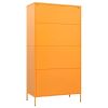 Wardrobe Mustard Yellow 35.4"x19.7"x70.9" Steel