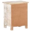 Bedside Cabinet 15.7"x11.8"x19.7" Rough Acacia Wood