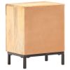 Bedside Cabinet 15.7"x11.8"x20.1" Solid Mango Wood