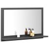 Bathroom Mirror Gray 23.6"x4.1"x14.6" Chipboard