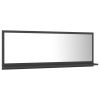 Bathroom Mirror Gray 39.4"x4.1"x14.6" Chipboard