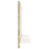 Bathroom Mirror White and Sonoma Oak 23.6"x4.1"x14.6" Chipboard