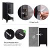 Storage Cabinet with 2 Adjustable Shelves 1 Door File Cabinet Metal Cupboard Office Locker for Bedroom Living Room Bathroom