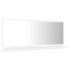 Bathroom Mirror White 35.4"x4.1"x14.6" Chipboard