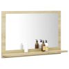 Bathroom Mirror Sonoma Oak 23.6"x4.1"x14.6" Chipboard