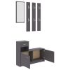 Hallway Unit Gray 39.4"x9.8"x30.1" Chipboard