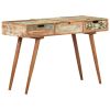 Dressing Table with Mirror 44.1"x17.7"x29.2" Solid Reclaimed Wood