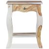 Bedside Cabinet Solid Sheesham Wood 15.8"x11.8"x19.7"