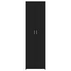 Hallway Wardrobe Black 21.65"x9.84"x74.41" Chipboard