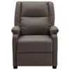 Recliner Brown Faux Leather