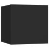 Bedside Cabinets 2 pcs Black 12"x11.8"x11.8" Chipboard