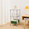 3-Tier Steel Wire Shelving Tower