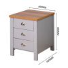 Living Room Storage Cabinet Bedroom nightstand with 3 Drawers 17.7 x 17.7 x 22.05 inch