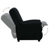 Electric Recliner Black Fabric