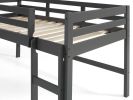 Lara Twin Loft Bed, Gray Finish