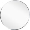 Aluminum Frame Wall-Mounted Round Mirror-Silver(Only Support Pickup)