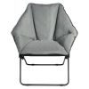 Folding Saucer Padded Chair Soft Wide Seat