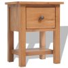 Nightstands 2 pcs 14.2"x11.8"x18.5" Solid Oak Wood