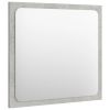 Bathroom Mirror Concrete Gray 15.7"x0.6"x14.6" Chipboard