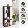 3-tier Freestanding Decorative Storage Wooden Bookcase