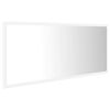 LED Bathroom Mirror White 39.4"x3.3"x14.6" Chipboard