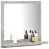 Bathroom Mirror Concrete Gray 15.7"x4.1"x14.6" Chipboard