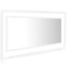 LED Bathroom Mirror White 39.4"x3.3"x14.6" Chipboard