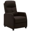 Recliner Dark Brown Fabric