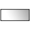 Bathroom Mirror Black 35.4"x0.6"x14.6" Chipboard