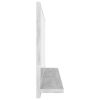 Bathroom Mirror Concrete Gray 31.5"x4.1"x14.6" Chipboard