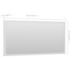 Bathroom Mirror White 31.5"x0.6"x14.6" Chipboard