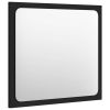 Bathroom Mirror Black 15.7"x0.6"x14.6" Chipboard