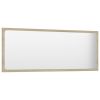 Bathroom Mirror Sonoma Oak 39.4"x0.6"x14.6" Chipboard