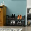 Adjustable to Flat or Slant Shoe Organizer Stand