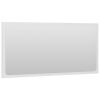 Bathroom Mirror White 31.5"x0.6"x14.6" Chipboard