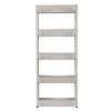 Laundry Room Organizer, Mobile Shelving Unit Organizer with 5 Large Storage Baskets, Gap Storage Slim Slide Out Pantry Storage Rack for Narrow Spaces