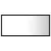 LED Bathroom Mirror Black 35.4"x3.3"x14.6" Chipboard