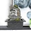 10.6inches Indoor Waterfall Fountain for Home Bedroom Desk Decoration