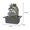 10.6inches Indoor Waterfall Fountain for Home Bedroom Desk Decoration