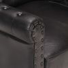 Armchair Black Real Goat Leather