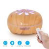 Zokop 2135yk 550ml Aroma Diffuser Brown Plastic with White Remote Controller Colorful Light RT