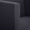 Cube Armchair Dark Gray Fabric