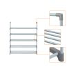 5 Tiers Shoe Rack Shoe Tower Shelf Storage Organizer For Bedroom, Entryway, Hallway, and Closet Gray Color RT