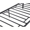 Metal and Wood Bed Frame with Headboard and Footboard ,Twin Size Platform Bed ,Easy to Assemble(BLACK)