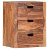 Bedside Cabinet 15.7"x11.8"x11.8" Solid Sheesham Wood