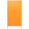 Wardrobe Mustard Yellow 35.4"x19.7"x70.9" Steel