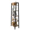 5 Tiers Industrial Ladder Shelf,Bookshelf, Storage Rack Shelf for Office, Bathroom, Living Room RT