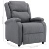 TV Recliner Chair Dark Gray Fabric